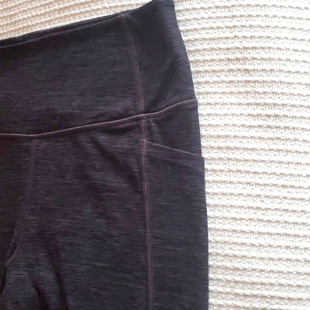 Victoria Secret High-Waisted Black/ Purple Tint Leggings - Picture 2 of 8
